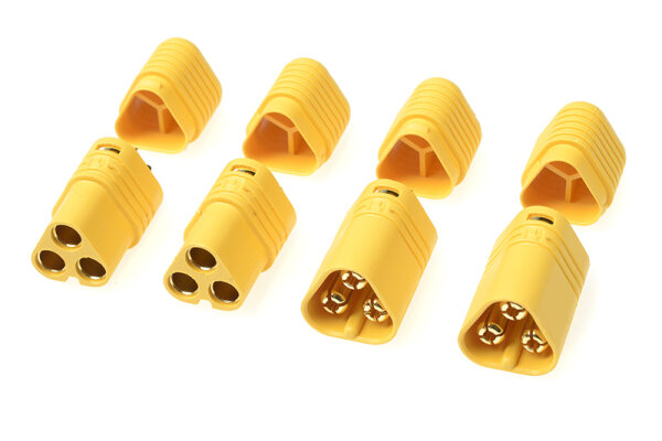 GForce GF-1091-001 Connector Mt-60 3-pole gold-plated male + female 2 pairs