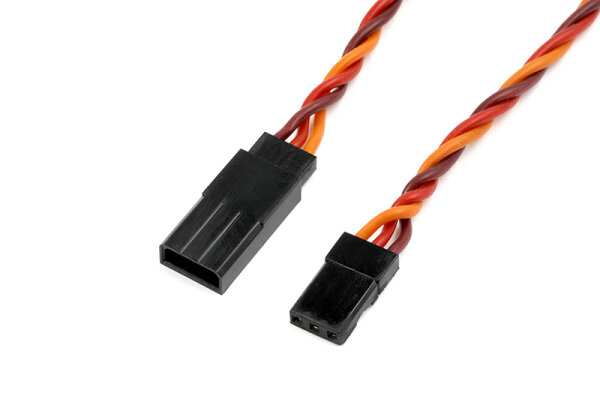 GForce GF-1111-010 Servo extension cable Twisted Jr/Hitec 22Awg / 60 strands 15Cm 1 pc