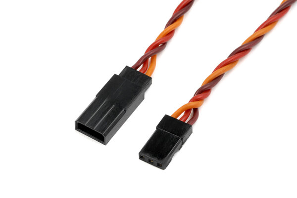 GForce GF-1121-010 servo extension cable twisted hd silicone cable Jr/Hitec 22Awg / 60 strands 10Cm 1 pc