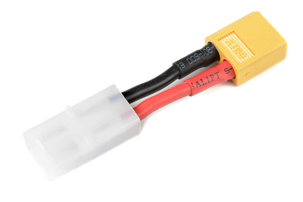 GForce GF-1301-050 power adapter cable Tamiya plug <=> XT-60 plug 14Awg silicone cable 1 pc