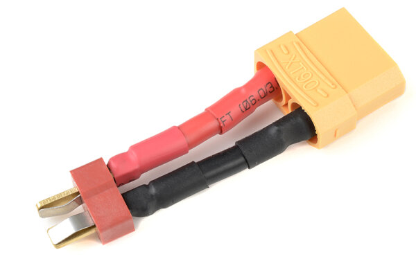 GForce GF-1301-083 Câble adaptateur dalimentation Deans femelle <=> XT-90 femelle 12Awg Câble silicone 1 pc