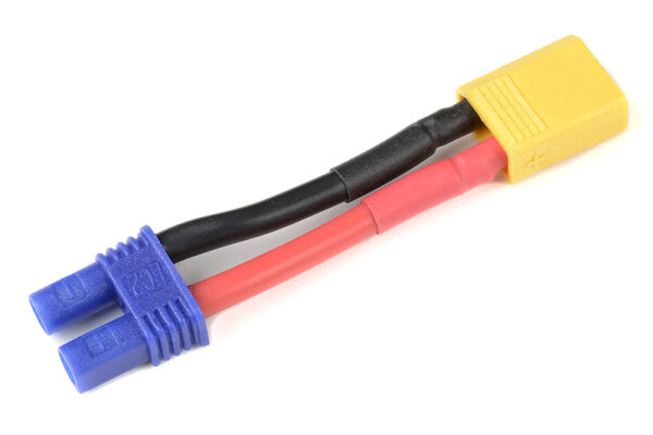 GForce GF-1301-098 power adapter cable Ec-2 socket <=> XT-30 plug 14Awg silicone cable 1 pc