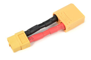 GForce GF-1301-143 Câble adaptateur de puissance XT-60 femelle <=> XT-90 mâle 12Awg Câble silicone 1 pc
