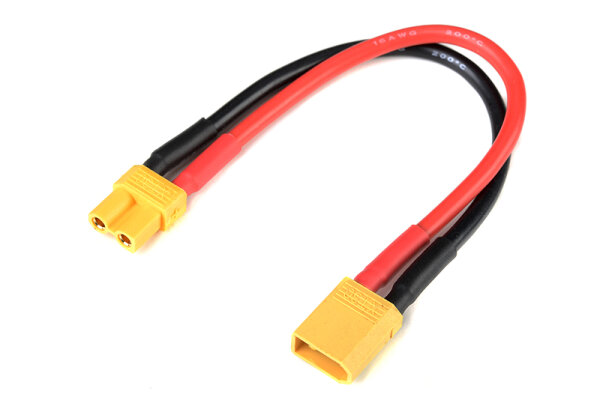 GForce GF-1311-010 Power extension cable XT-30 14Awg silicone cable 12Cm 1 pc