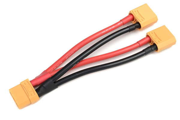 GForce GF-1321-021 Power V-cable parallel XT-90 10Awg silicone cable 12Cm 1 pc