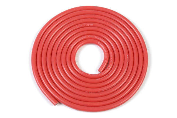 GForce GF-1341-060 Silicone Cable Powerflex Pro+ Red 18Awg 380/0.05 Strands Ad 2.3Mm 1M