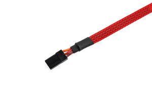 GForce GF-1476-012 Kábel védohüvely fonott 6Mm piros 1M