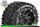 Team Louise L-T3313SB Mft 1/10 St-Uphill Truck Tyres Ready Glued Soft / 0 Offset Bead-Lock Black Rim Hex 12Mm (2 pcs.)