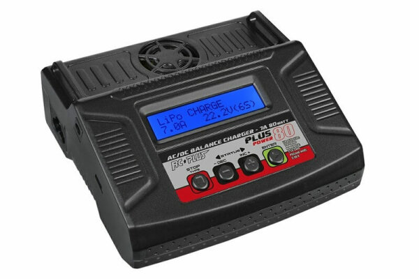 RC Plus RC-CHA-212 Power Plus 80 Charger/Charger AC-DC 7A 80 Watt