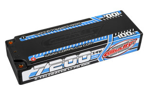 Team Corally C-49720 X-Celerated 100C Lipo Battery 7200...