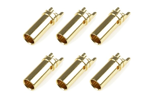 Team Corally C-50161 Bullit Connector 3.5Mm Female Gold Plated Ultra Low Resistance 6pcs