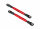 Traxxas TRX3644R L/R threaded rod Camber 73mm hi anodised red aluminium tube