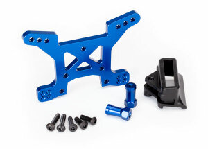 Traxxas TRX6739X alloy shock mount blue anodised