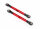 Traxxas TRX6742R L/R threaded rod Toe Link 87mm vo/hi anodised red alloy tube