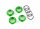Traxxas TRX8968G Piastra a molla Alu verde GT-Maxx (4) (con O-ring)