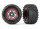 Traxxas TRX8972R Reifen auf Felge montiert Felge schwarz/rot Maxx All-Terrain (2 Stk.)