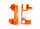 Traxxas TRX6832A C-Hubs 6061-T6 Alu anodisé orange l/r