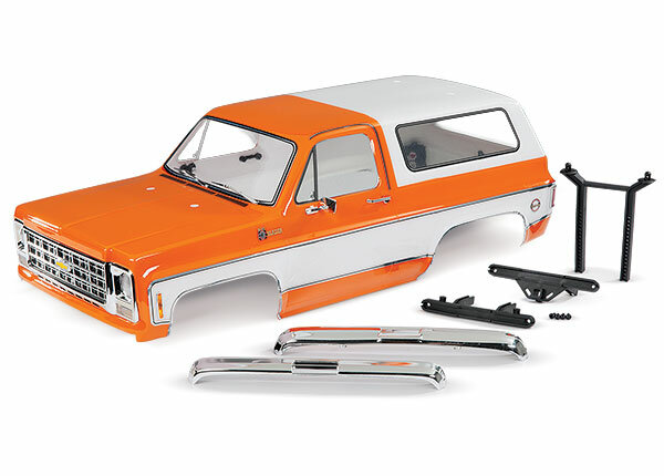 Traxxas TRX8130X carreau Chevrolet Blazer 1979 orange (complet avec pièces de montage)