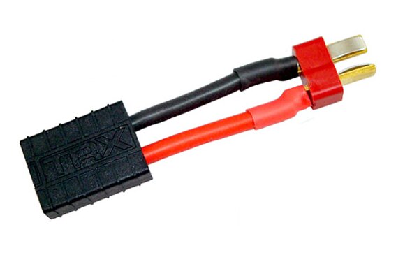 VUNIVERSUM Adapterkabel XT60 Mannelijk Naar Traxxas Vrouwelijk – 10 Cm 14AWG, Vergulde Connector Voor Lipo Accu's (Modelbouw)