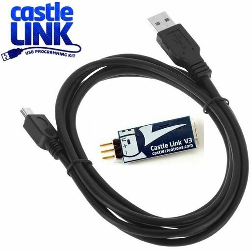 Castle Creations 011-0119-00 V3 Link USB Programming Kit Régulateurs Castle par ex. Monster2-X et bien dautres encore.