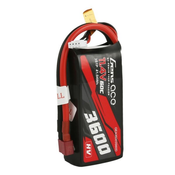 Batteria Lipo Gens Ace 2200mAh 7.4V 50C 2S Per TRX, B-50C-2200-2S1P-TRX - Foto 4