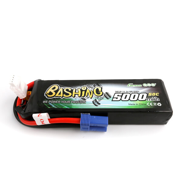 Gens Ace B-50C-5000-3S1P-Bashing-EC5 5000mAh 11.1V 3S LiPo Batterij 60C EC5