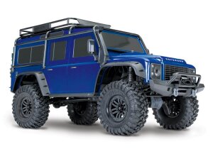 Traxxas 82056-4 TRX-4 Land Rover Defender Blue 1:10 4WD RTR Crawler TQi 2.4GHz Wireless con Traxxas 2S Combo