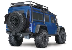 Traxxas 82056-4 TRX-4 Land Rover Defender Blau 1:10 4WD RTR Crawler TQi 2.4GHz Wireless mit Traxxas 2S Combo