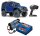 Traxxas 82056-4 TRX-4 Land Rover Defender Blauw 1:10 4WD RTR Crawler TQi 2.4GHz Draadloos met Traxxas 2S Combo