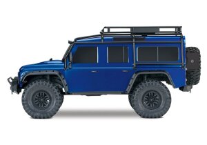 Traxxas 82056-4 für Verrückte TRX-4 Land Rover Defender Blau 1:10 4WD RTR Crawler TQi 2.4GHz Wireless