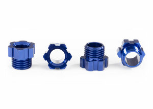 Traxxas TRX8886X stub axle nut alloy (blue anodised) (4)