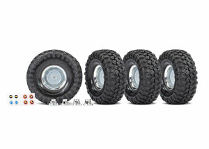 Traxxas TRX8166X Tyres on chrome rims CANYON Trail...