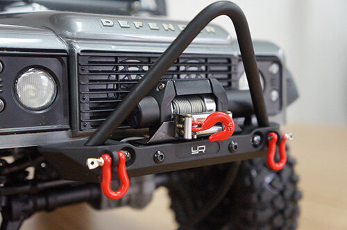 Yeah-Racing YA-0548 Alloy front bumper with LED light for SCX10 II/TR,  24,99 €