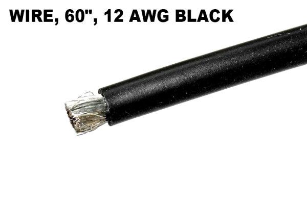 Castle-Creations 011-0143-00 Castle - WIRE, 60", 12 AWG BLACK