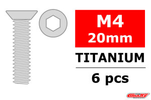 Team Corally C-3022-40-20 Titanschrauben M4 x 20mm -...