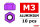 Team Corally C-3106-30-2 Team Corally - aluminium hex nut - self-locking - M3 - purple - 10pcs