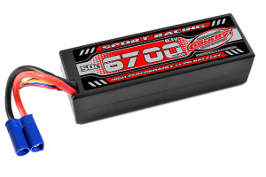 Team Corally C-49136-EC5 Sport Racing LiPo-Akku 50C - 6700Mah - 3S - 11,1V - EC-5 - Hard Case