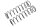Team Corally C-00180-289 Team Corally - Shock Spring - Soft - Buggy Rear - Truggy / MT Front - 1.4mm - 84-86mm - 2 pcs