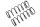 Team Corally C-00180-628 Team Corally - Shock Spring - Hard - Buggy Front - 1.8mm - 75-77mm - 2 pcs