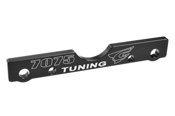 Team Corally C-00180-682 Team Corally - Suspension Arm Mount - FR - Swiss Made 7075 T6 - 3mm - Hard Anodised - Black - Made In Italy