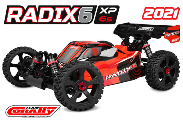 Team Corally C-00185 RADIX XP 6S - Modello 2021 - 1/8 Buggy EP - RTR - Alimentazione senza spazzole 6S