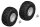 Team Corally C-00250-092-C Tire and Rim Set - Truck - Chrome Rims - 1 Pair