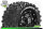 Team Louise LOUT3330SBC MFT MT-UPHILL Maxx Sport Bead-Lock 3.8 Jantes Noir-Chrome 1/2-Offset Hex 17mm (2 pcs.)