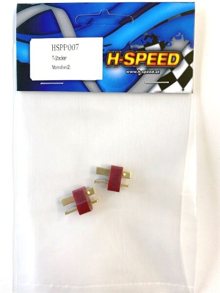 HSPEED HSPP007 T-Stecker Männchen (2Stk)