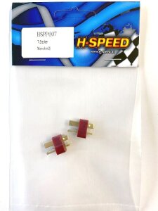 HSPEED HSPP007 T-Stecker M&auml;nnchen (2Stk)