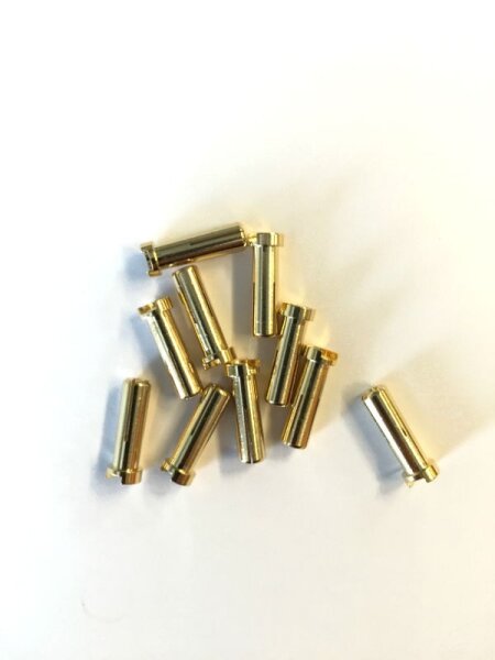 HSPEED HSPP015 5mm Gouden Contactstekker 18mm (10st)