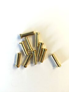 HSPEED HSPP015 5mm gold contact plug 18mm (10pcs)