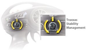 Traxxas TRX37076-4 Rustler VXL 2WD Sistema di stabilità TSM senza spazzole con Traxxas 3S Combo Giallo