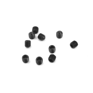 Tekno-RC TKR1609 M3x3mm set screws (black, 10 pcs.)