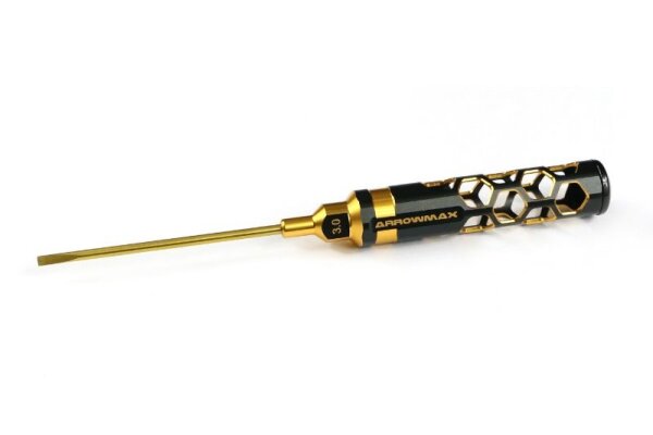 ARROWMAX AM-430133-Bg Flathead screwdriver 3.0 X 100Mm Black-Gold